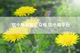 信小易信服公众号,信小易平台